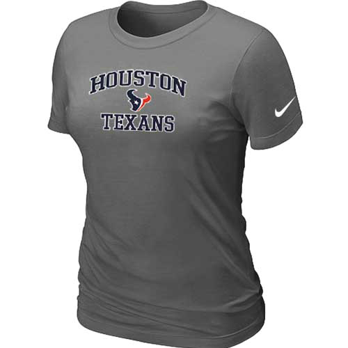 Nike Houston Texans Women's Heart & Soul NFL T-Shirt - Dark Grey